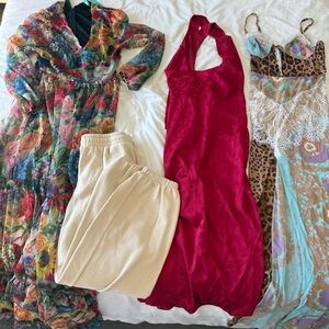 Club L London Red Dress and Size Medium Clothing Bundle